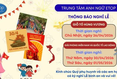 THÔNG BÁO NGHỈ GIỖ TỔ HÙNG VƯƠNG, GIẢI PHÓNG MIỀN NAM VÀ QUỐC TẾ LAO ĐỘNG 2026